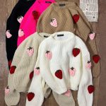 بافت وارداتی توت فرنگی برجسته(2699)