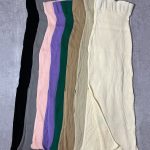 ست کراپ آستین بلند و دامن بافت(2733)