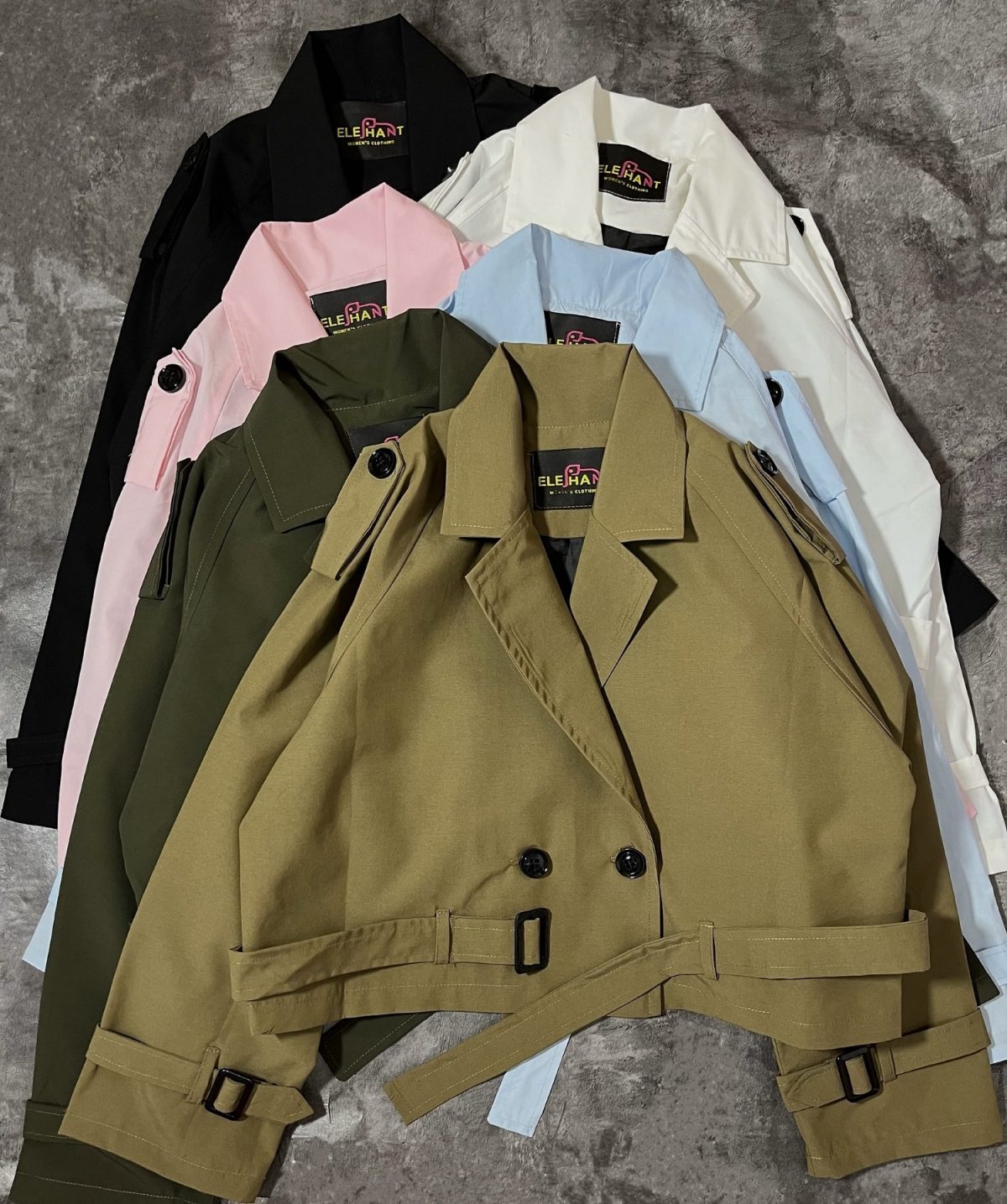 ترنچ کت آستردار کمر سگک(2734) - Image 2