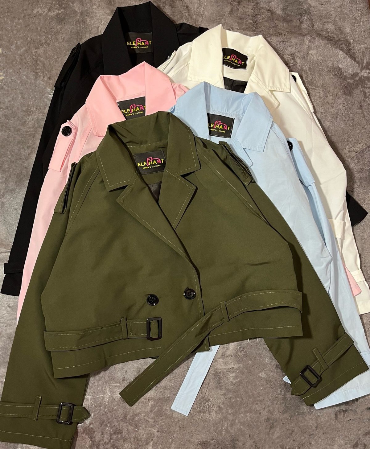 ترنچ کت آستردار کمر سگک(2734) - Image 3