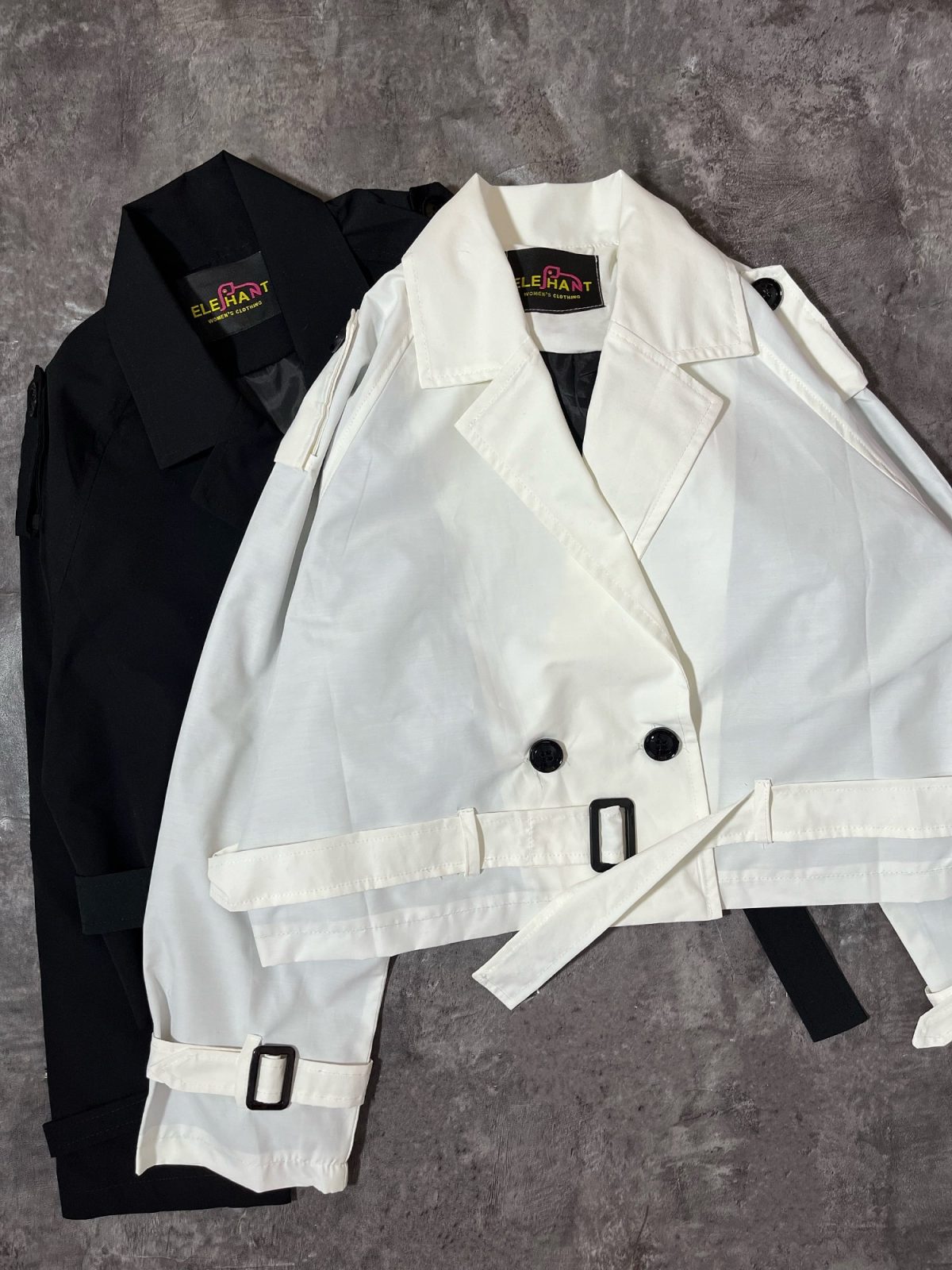 ترنچ کت آستردار کمر سگک(2734) - Image 7