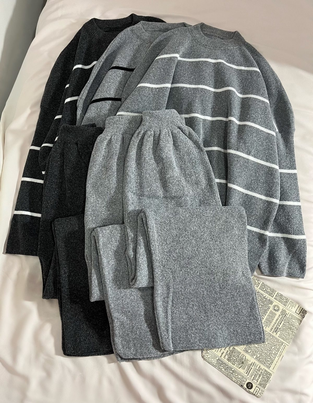 ست بافت راه راه خط ریز(2741) - Image 2