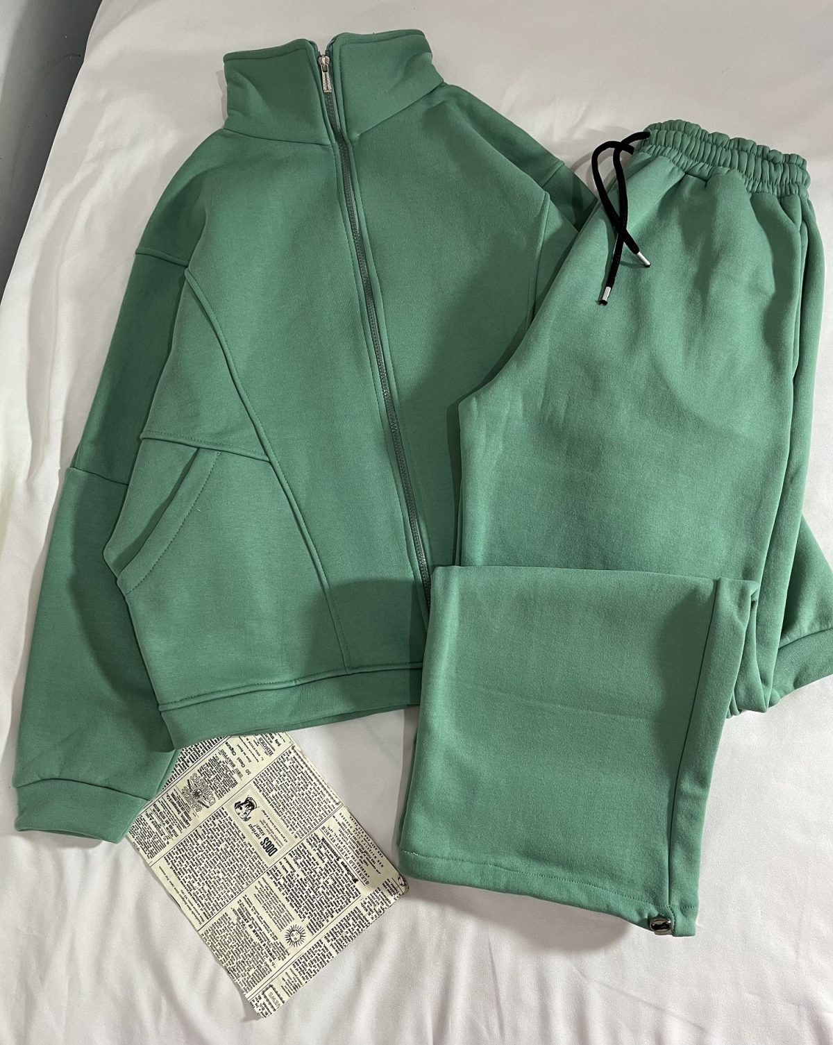 ست سویشرت و شلوار دورس اسپان سه نخ داخل کرک(2748) - Image 3