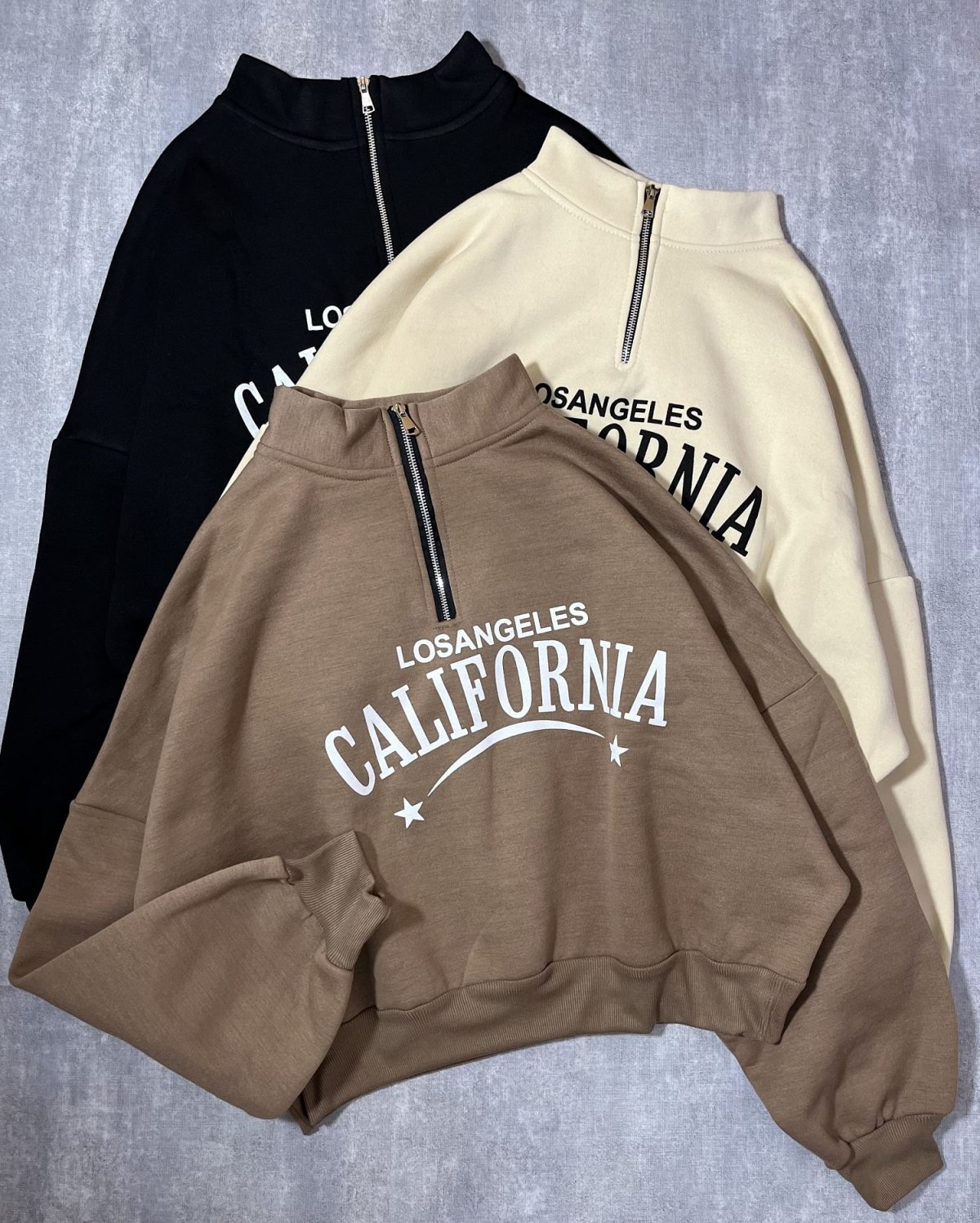 دورس نیم زیپ CALIFORNIA سه نخ داخل کرک(2751) - Image 2