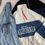 نیم زیپ ترکیبی دورس و جین بدون کرک(2764)