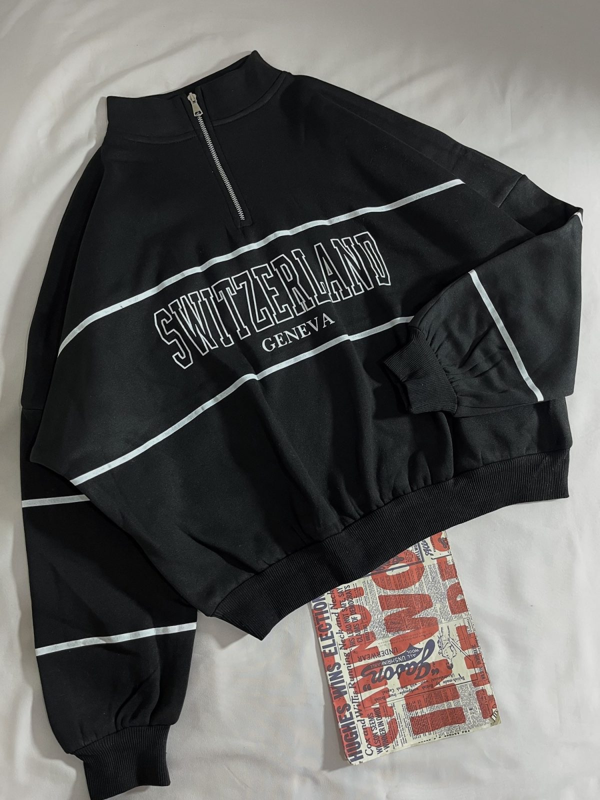 دورس نیم زیپ SWITZERLAND سه نخ داخل کرک(2772) - Image 3