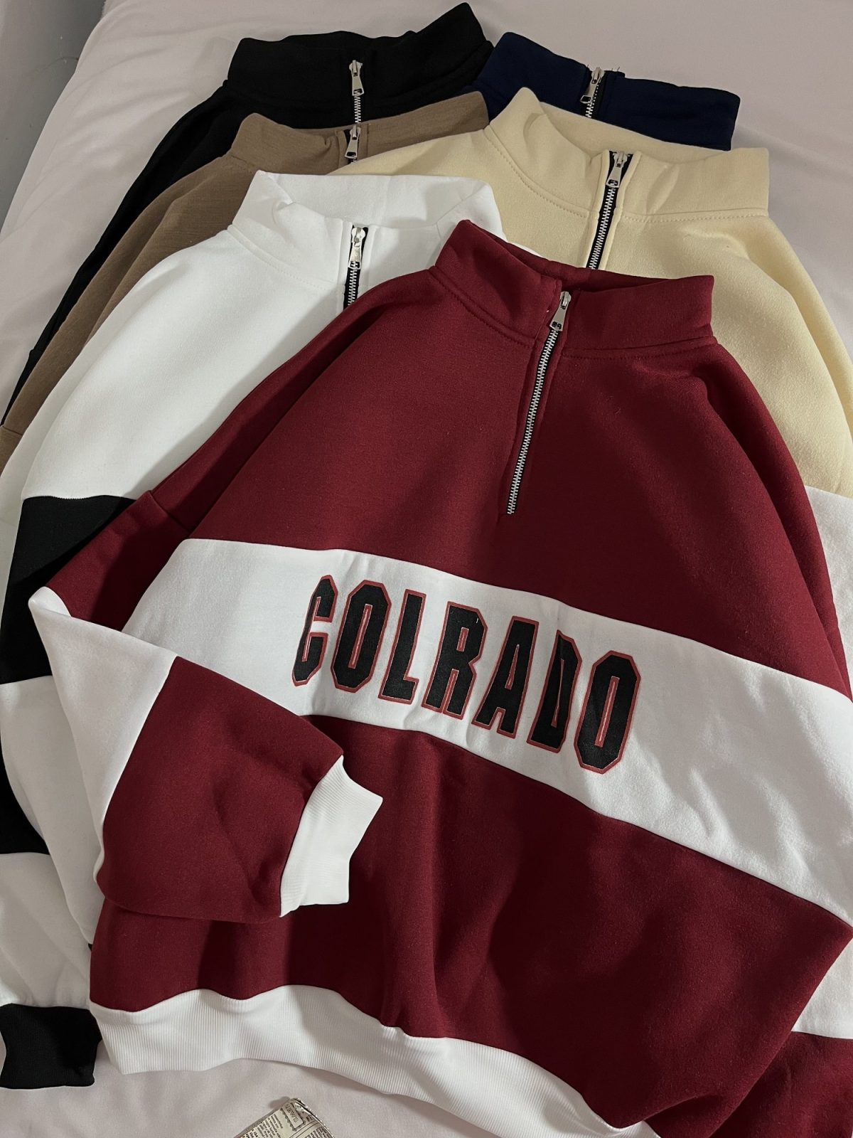 دورس نیم زیپ ترکیبی سه نخ داخل کرک(2767) - Image 4