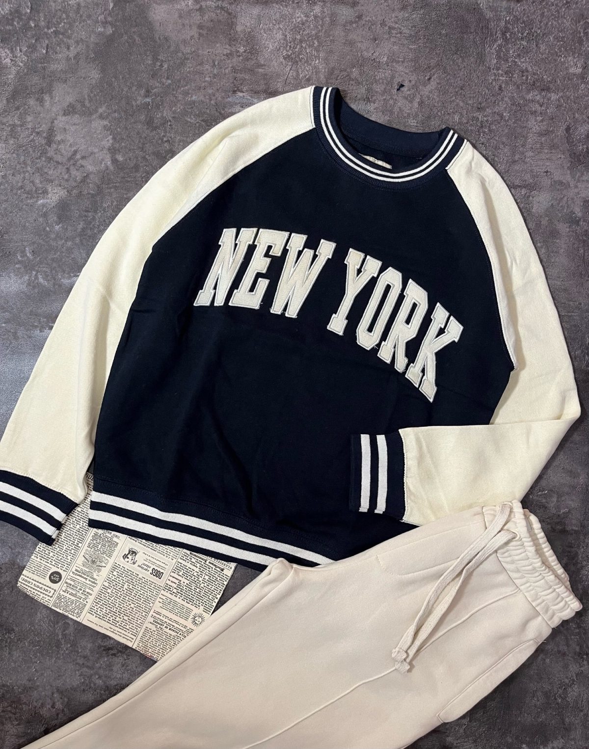 دورس وارداتی اورجینال NEW YORK سه نخ داخل کرک(2778) - Image 1
