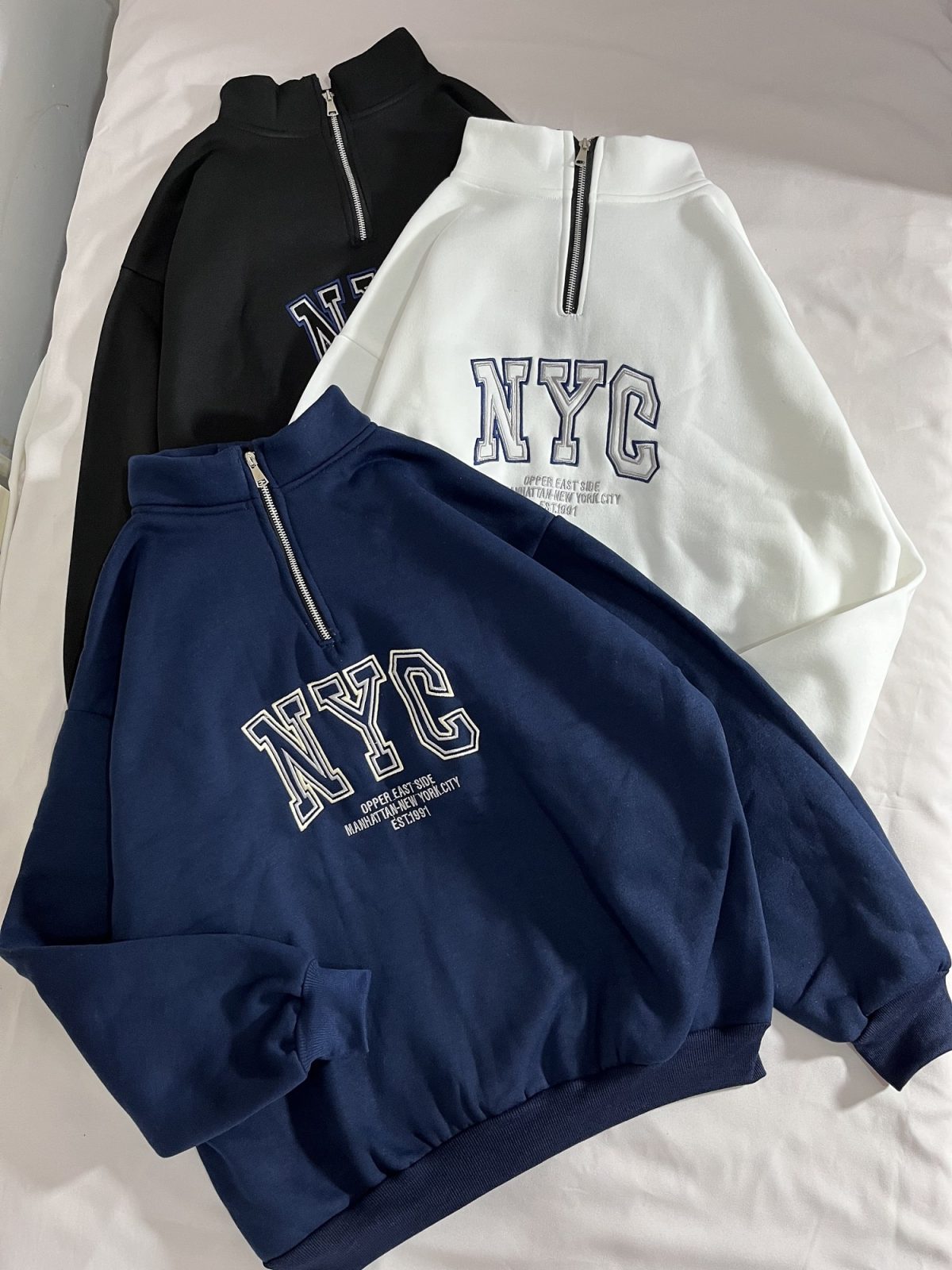 دورس نیم زیپ NYC سه نخ داخل کرک(2825) - Image 2