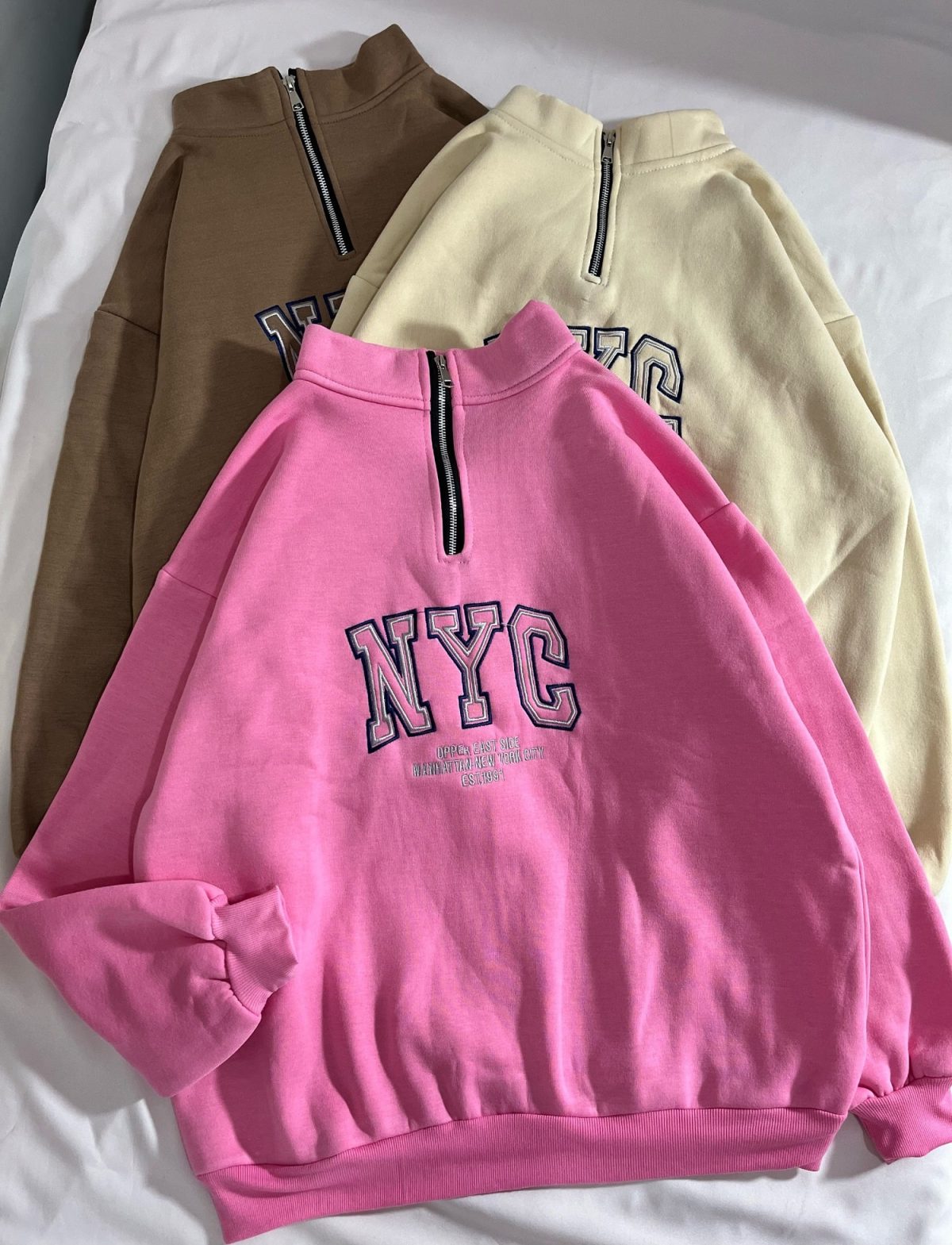 دورس نیم زیپ NYC سه نخ داخل کرک(2785) - Image 3