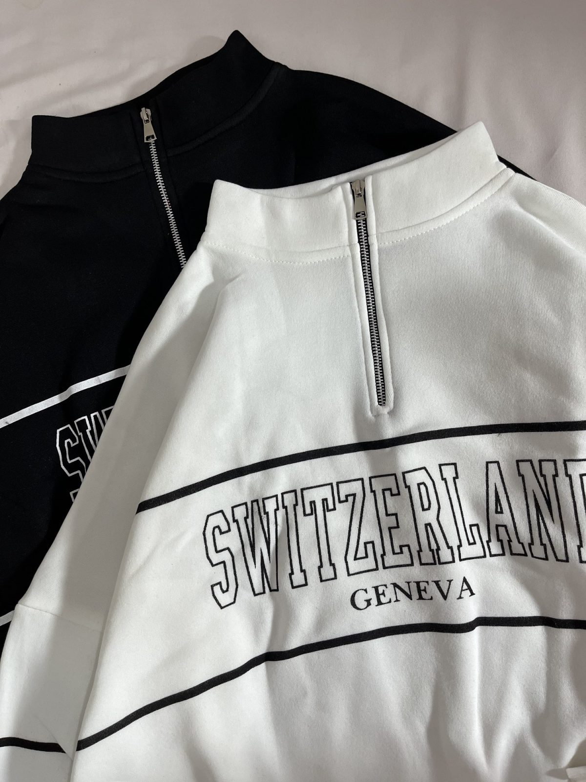 دورس نیم زیپ SWITZERLAND سه نخ داخل کرک(2823) - Image 4