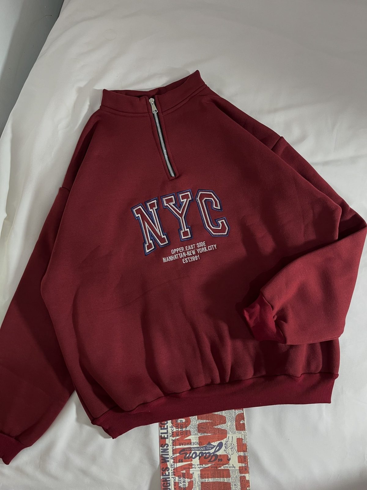 دورس نیم زیپ NYC سه نخ داخل کرک(2785) - Image 2