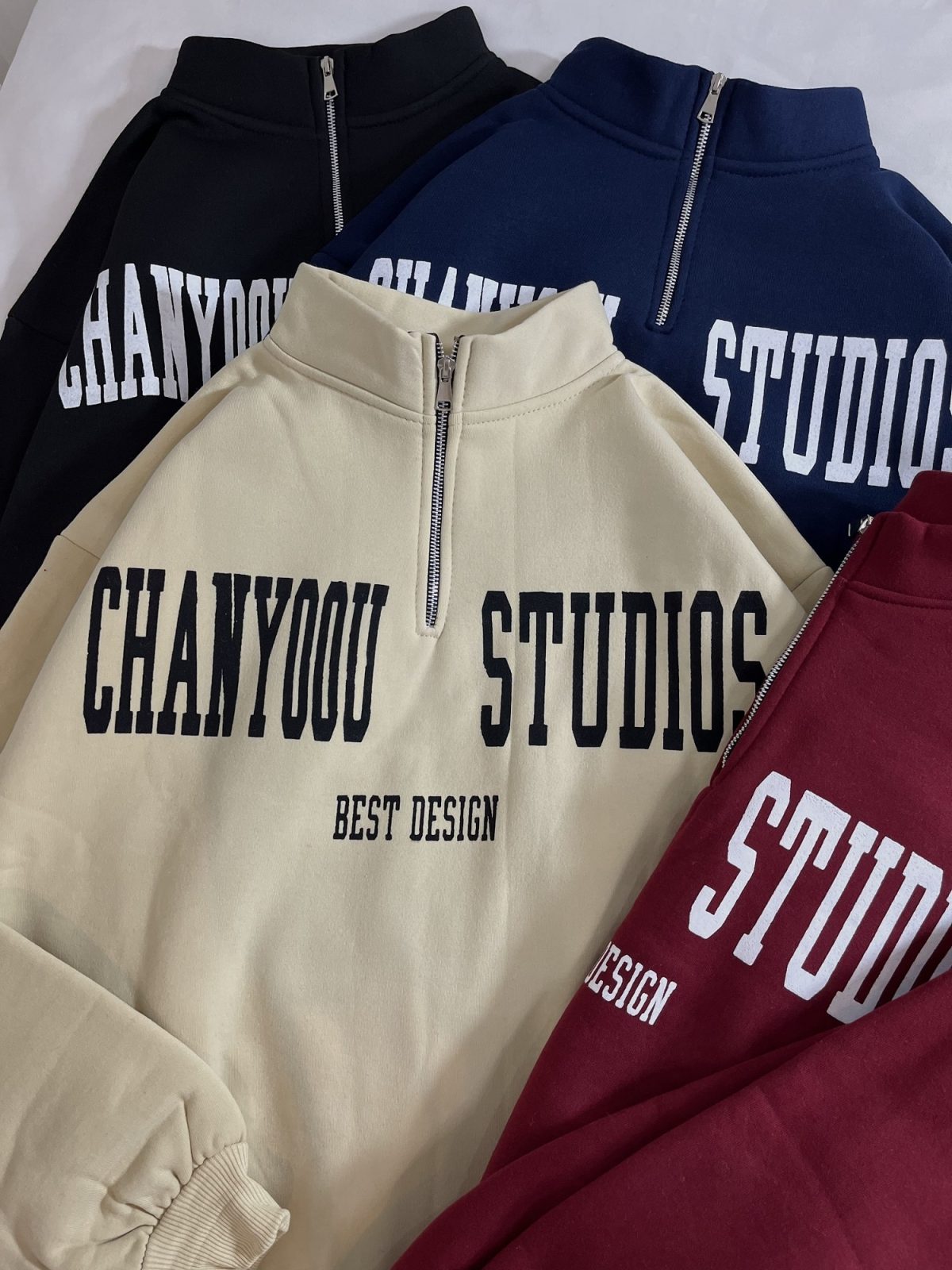 دورس نیم زیپ CHANYOU سه نخ داخل کرک(2789) - Image 3