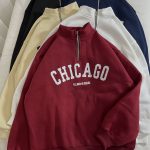 دورس نیم زیپ CHICAGO سه نخ داخل کرک(2787)