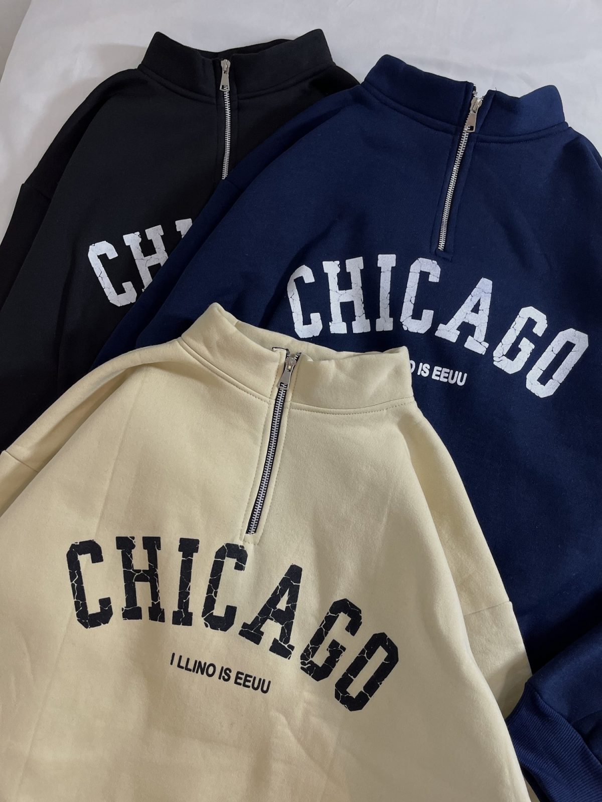 دورس نیم زیپ CHICAGO سه نخ داخل کرک(2787) - Image 4