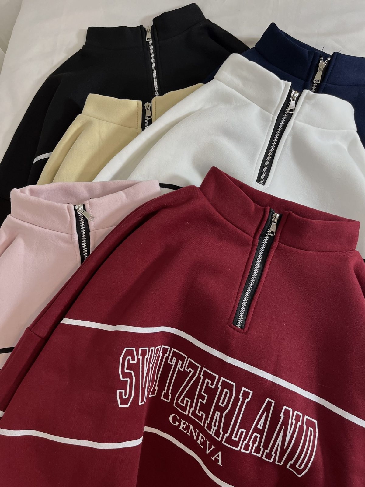 دورس نیم زیپ SWITZERLAND سه نخ داخل کرک(2790) - Image 2