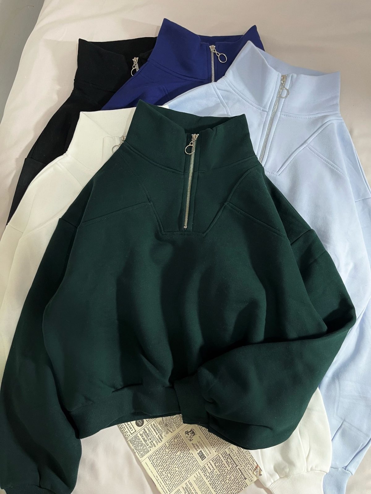 نیم زیپ ساده دورس سه نخ داخل کرک(2801) - Image 5