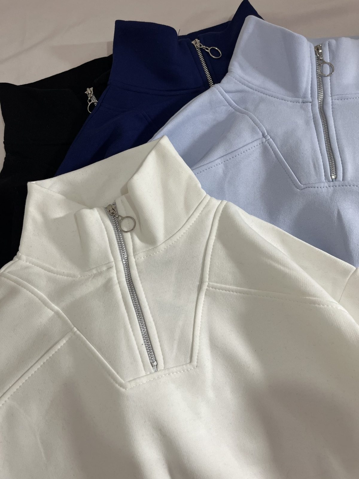 نیم زیپ ساده دورس سه نخ داخل کرک(2801) - Image 6