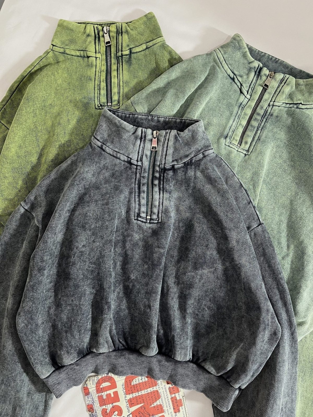 نیم زیپ سنگشور سه نخ داخل کرک وارداتی(2817) - Image 2