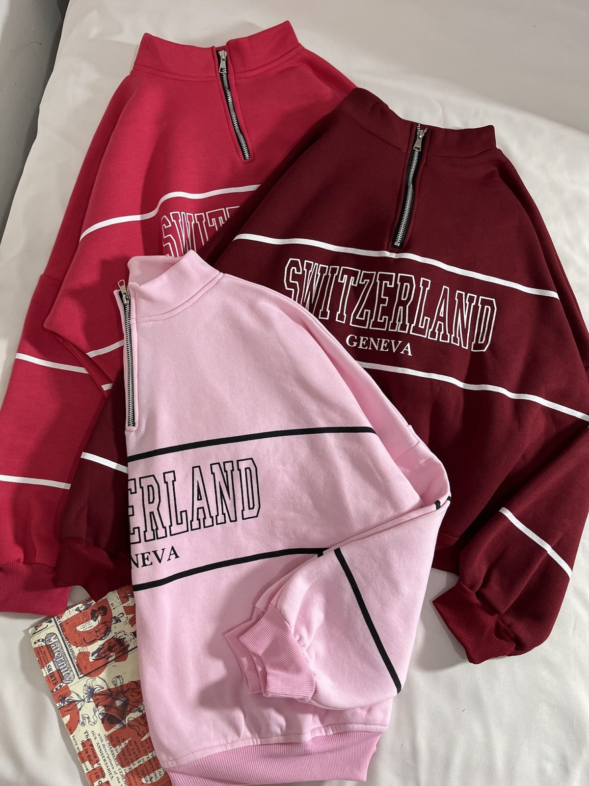 دورس نیم زیپ SWITZERLAND سه نخ داخل کرک(2823) - Image 2