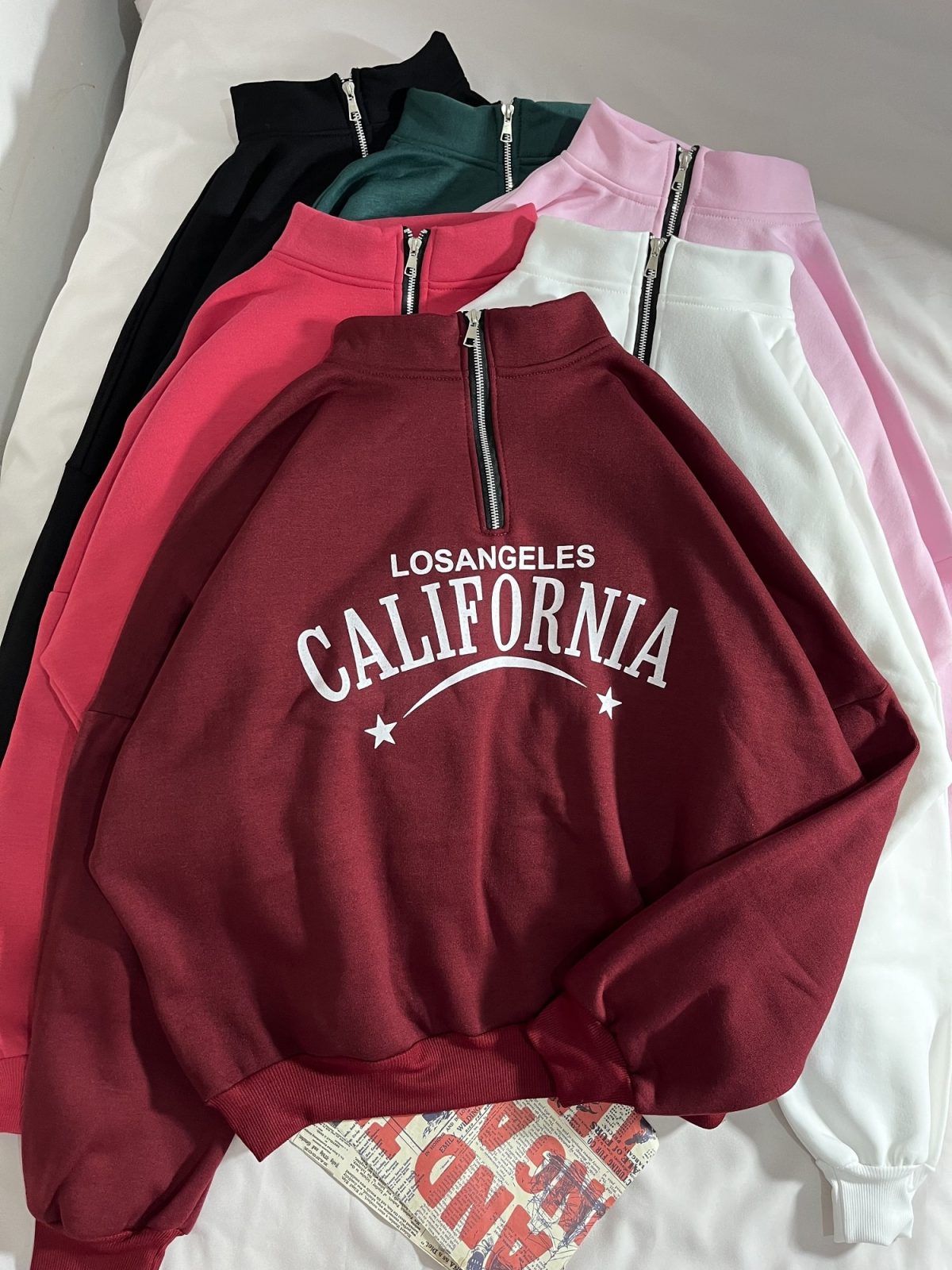 دورس نیم زیپ CALIFORNIA سه نخ داخل کرک(2822) - Image 1