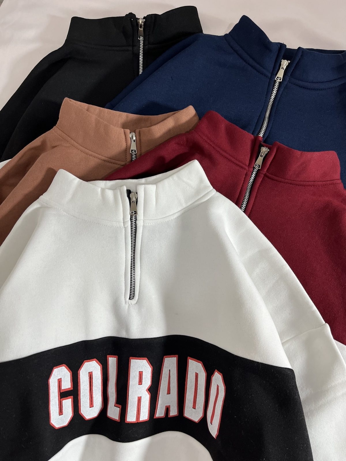 دورس نیم زیپ ترکیبی سه نخ داخل کرک(2824) - Image 2