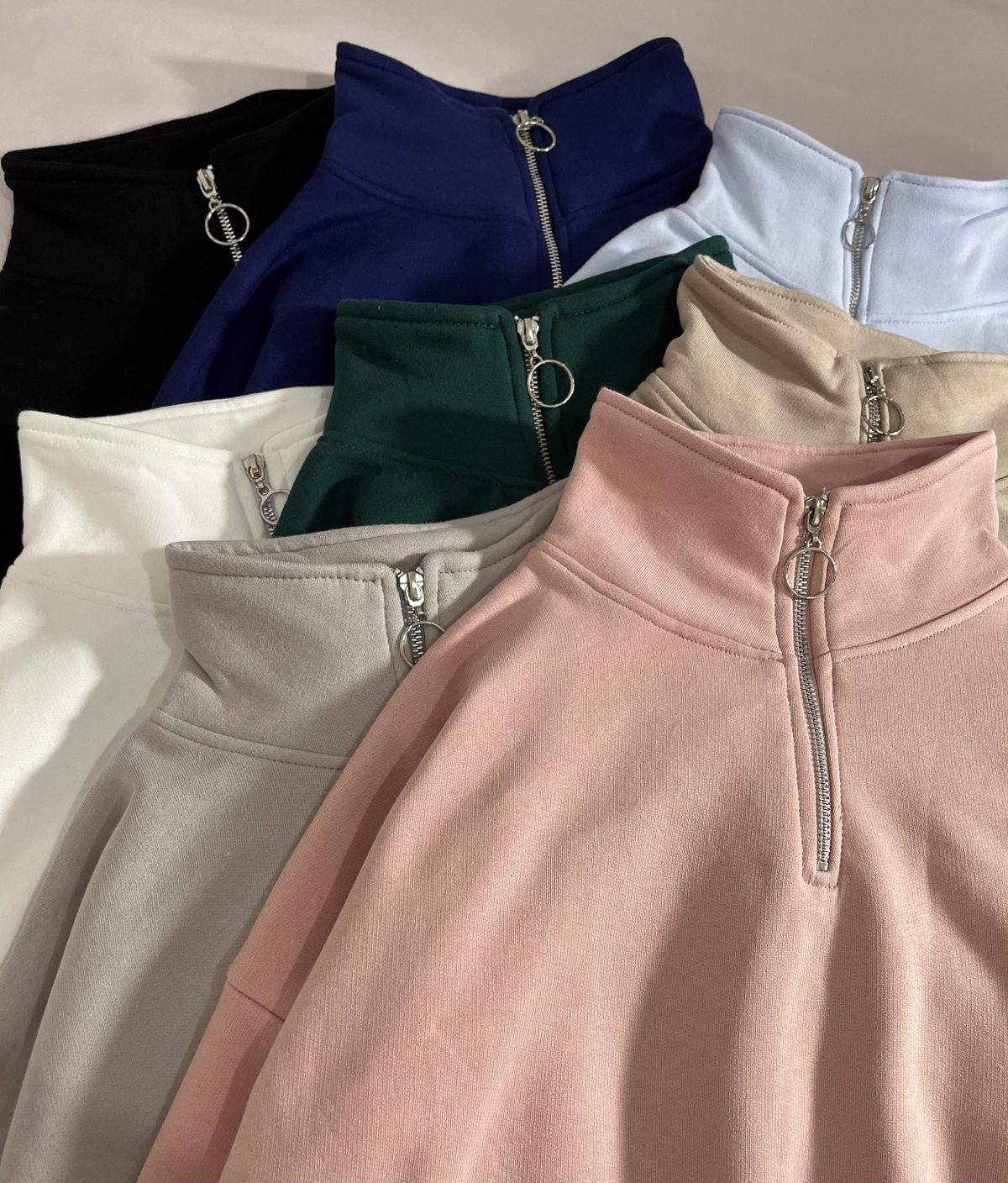 نیم زیپ ساده دورس سه نخ داخل کرک(2826) - Image 2