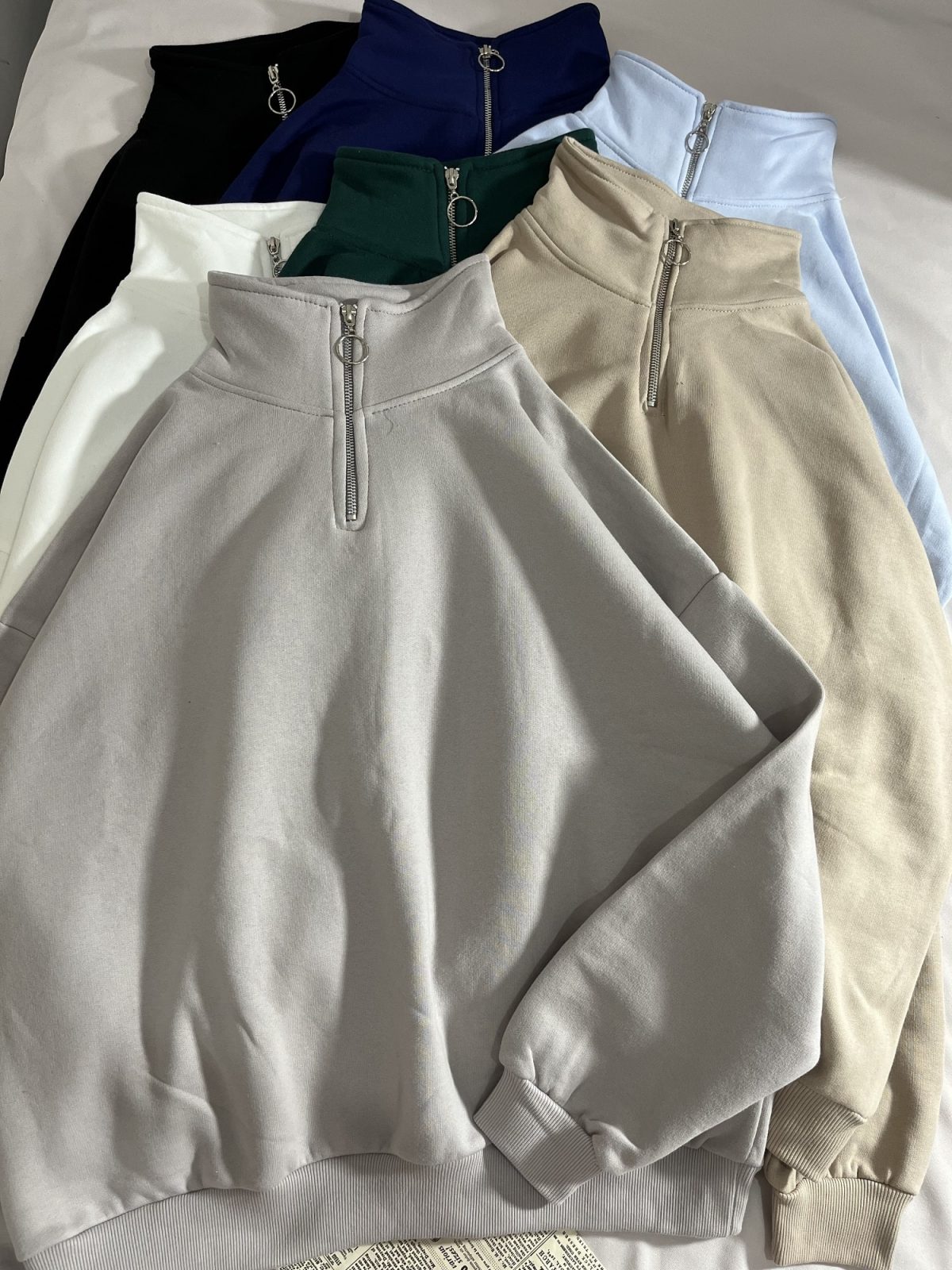 نیم زیپ ساده دورس سه نخ داخل کرک(2826) - Image 3