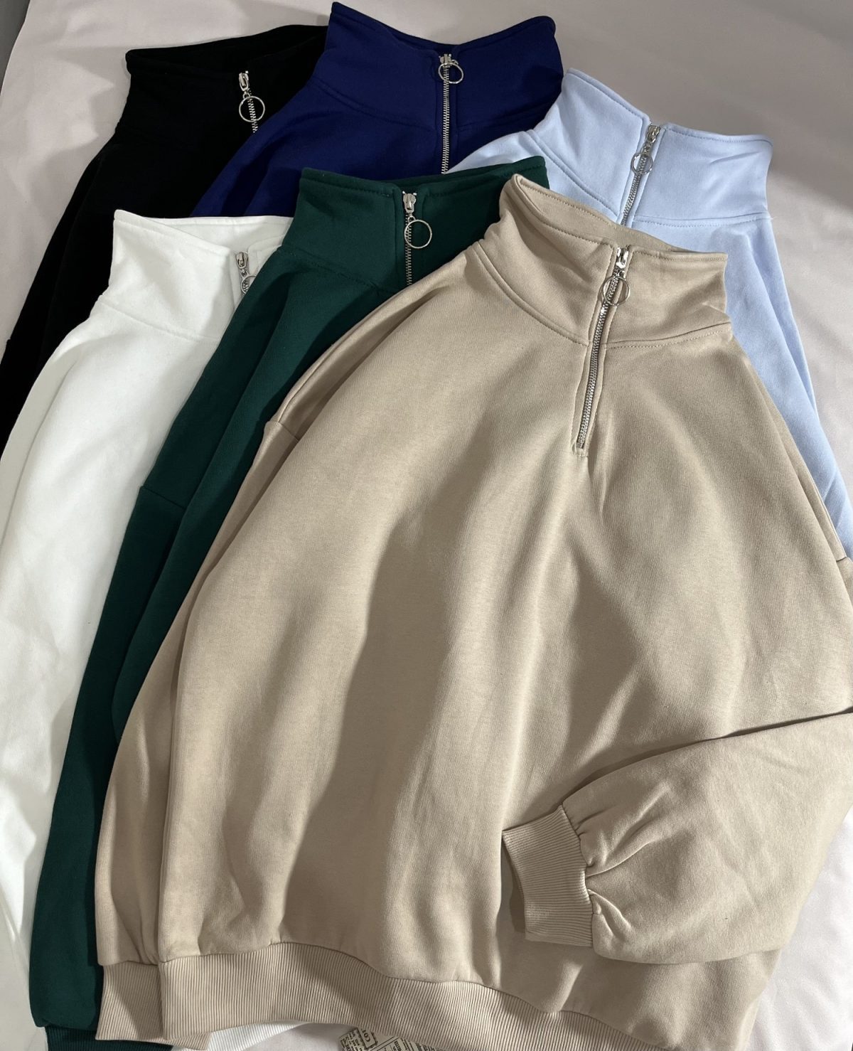 نیم زیپ ساده دورس سه نخ داخل کرک(2826) - Image 4