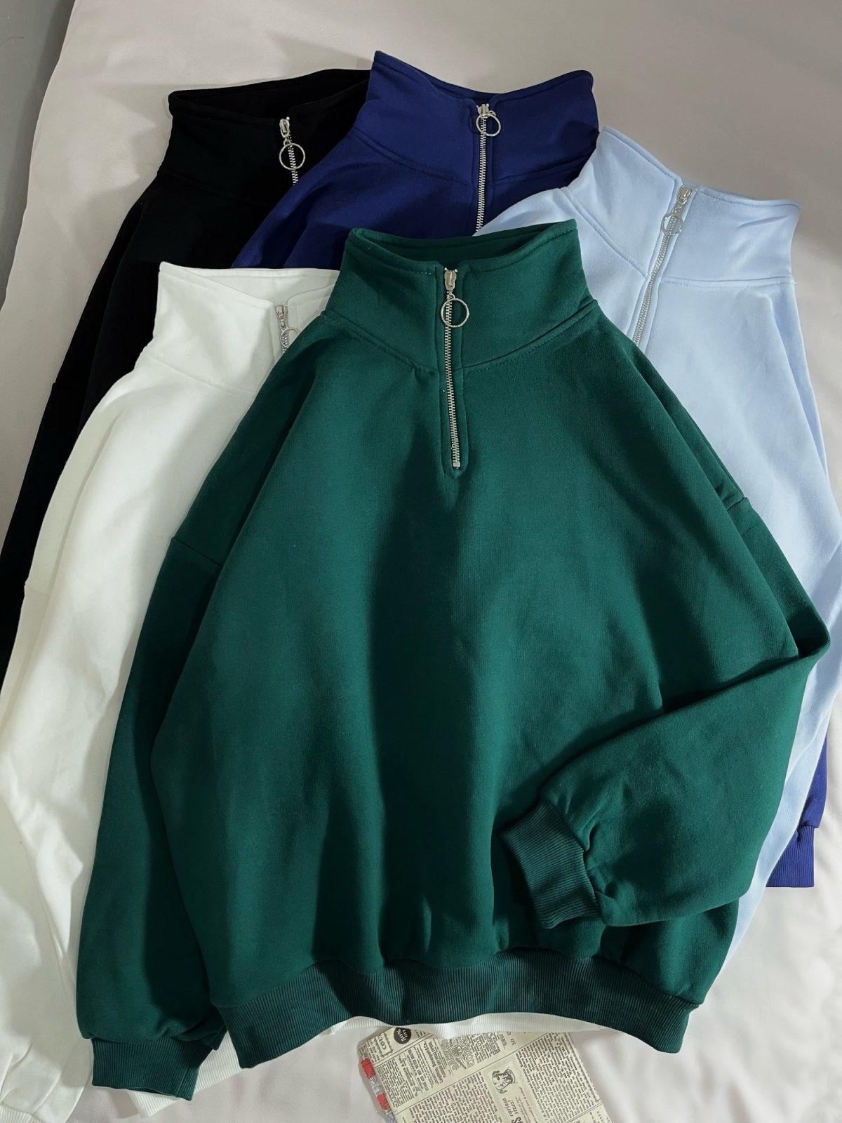 نیم زیپ ساده دورس سه نخ داخل کرک(2826) - Image 6