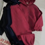 ست سویشرت و جاگر دورس سه نخ داخل کرک(2834)