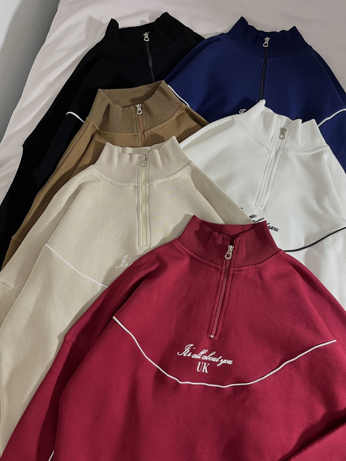 نیم زیپ مغزی دوزی شده سه نخ داخل کرک(2837) - Image 5