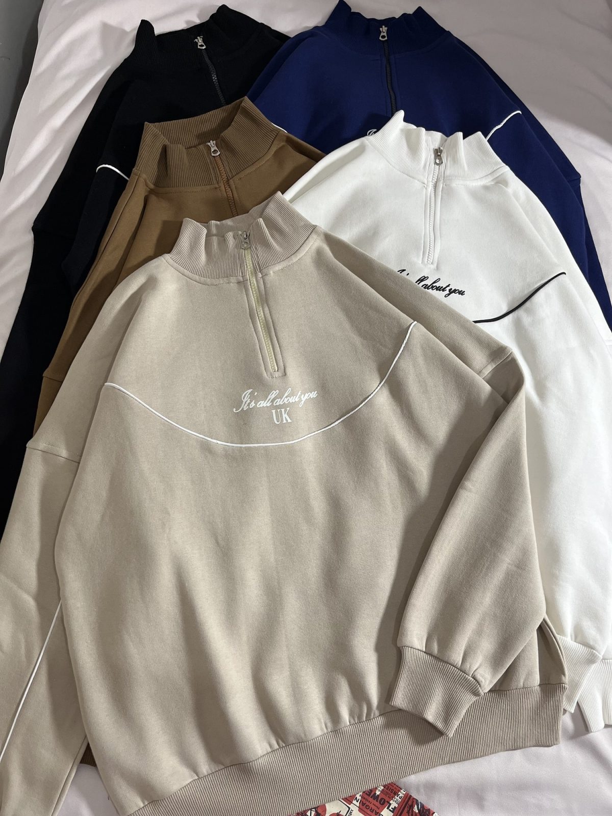 نیم زیپ مغزی دوزی شده سه نخ داخل کرک(2837) - Image 9