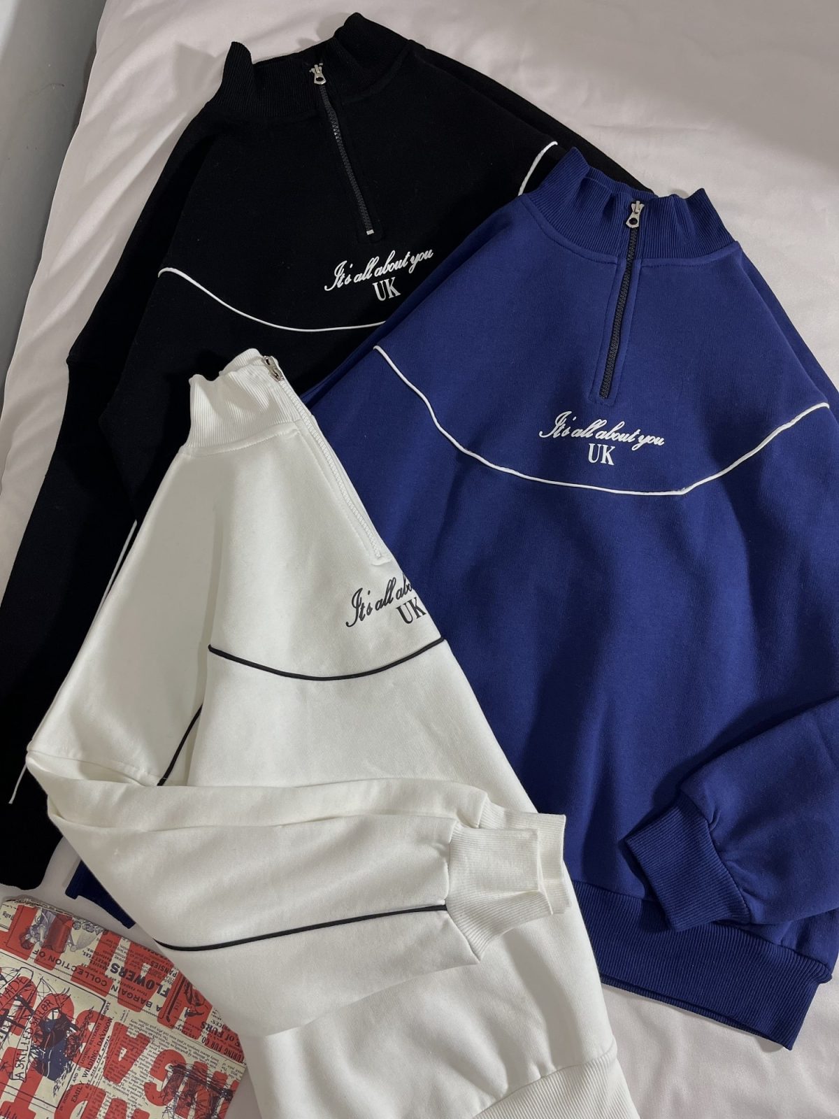 نیم زیپ مغزی دوزی شده سه نخ داخل کرک(2837) - Image 12