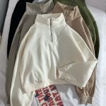 نیم زیپ ساده سه نخ داخل کرک(2842)