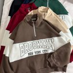 نیم زیپ ترکیبی BROOKLYN سه نخ داخل کرک(2846)