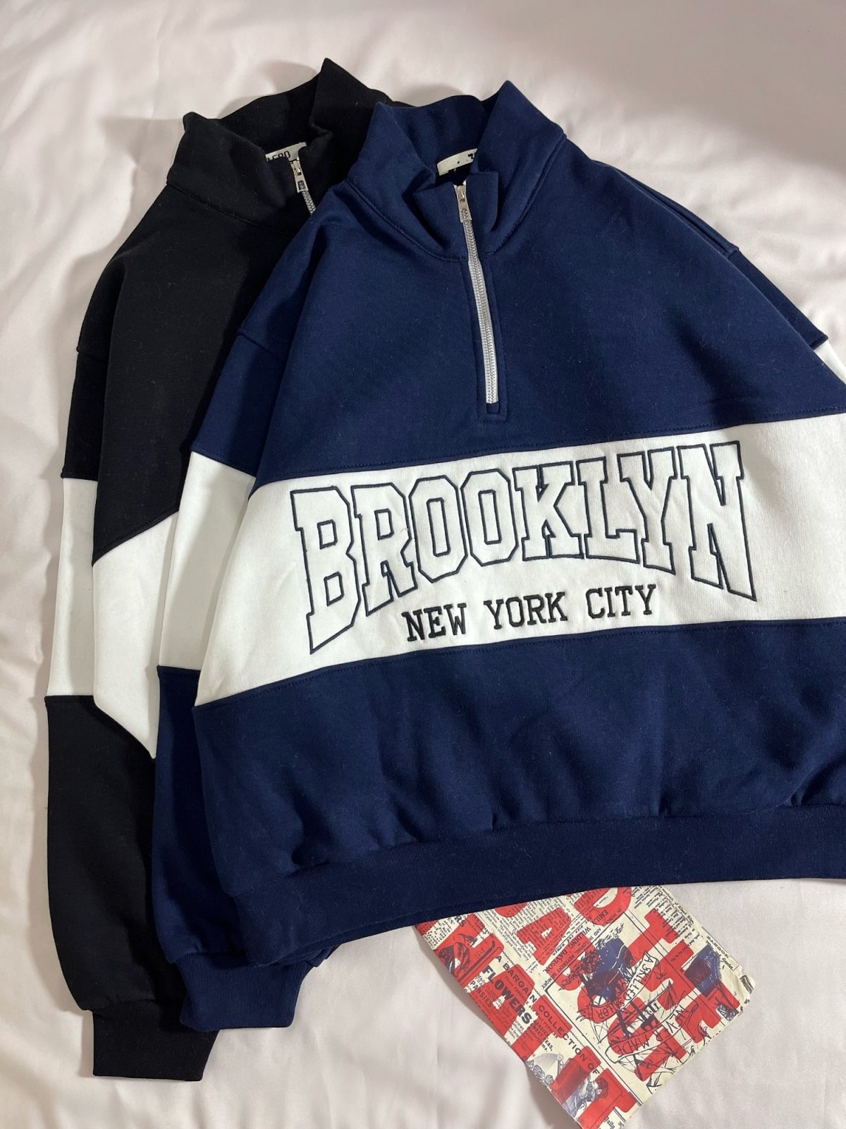 نیم زیپ ترکیبی BROOKLYN سه نخ داخل کرک(2846) - Image 5