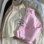 نیم زیپ گلدوزی شده سه نخ داخل کرک(2848)