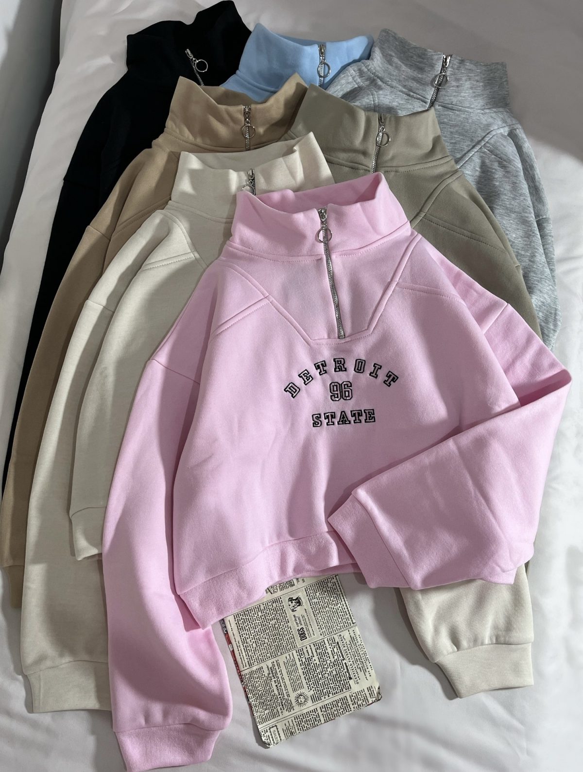 نیم زیپ گلدوزی شده سه نخ داخل کرک(2848) - Image 2