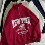 نیم زیپ NEW YORK دورس سه نخ داخل کرک(2853)