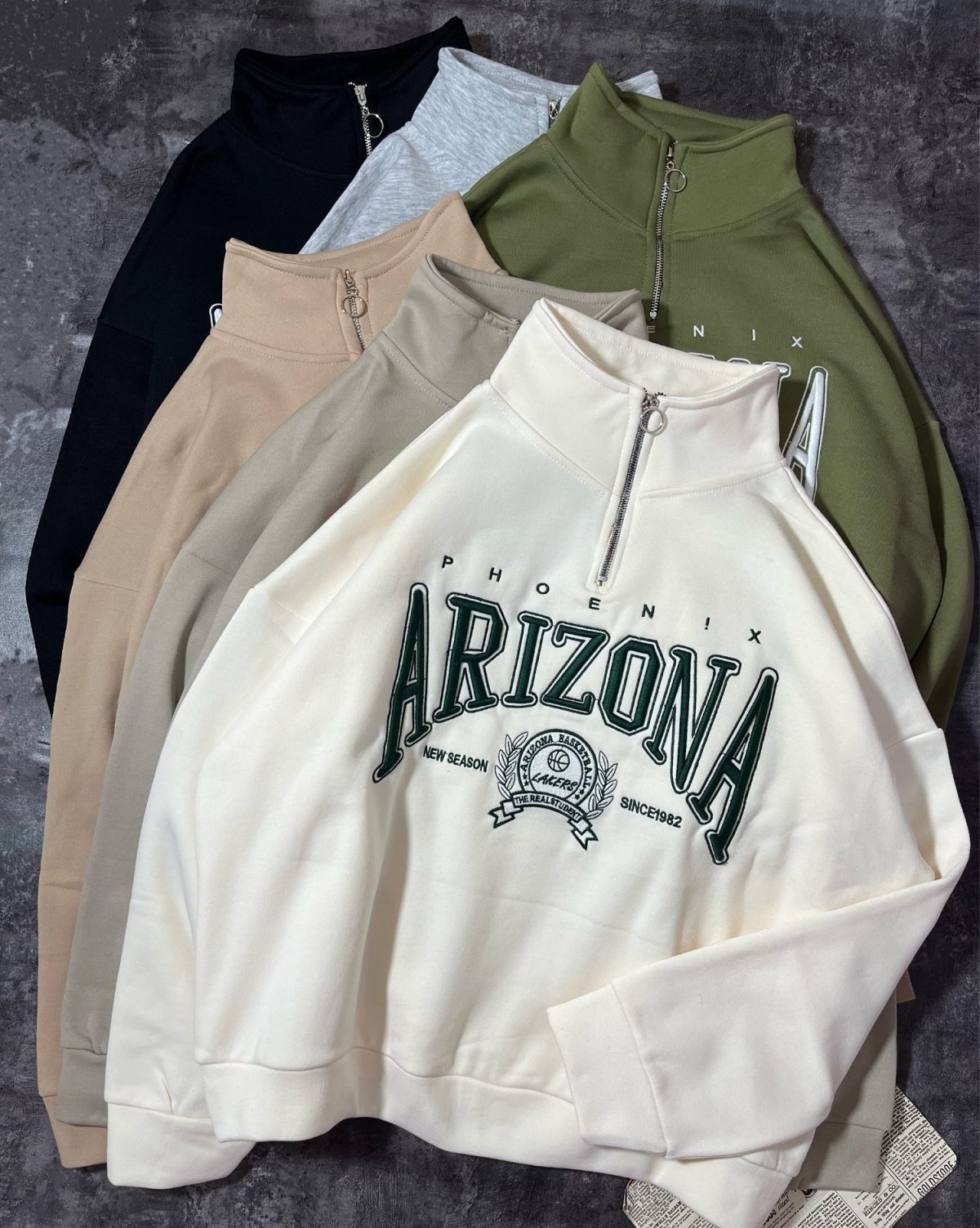 نیم زیپ ARIZONA سه نخ داخل کرک(2860) - Image 1