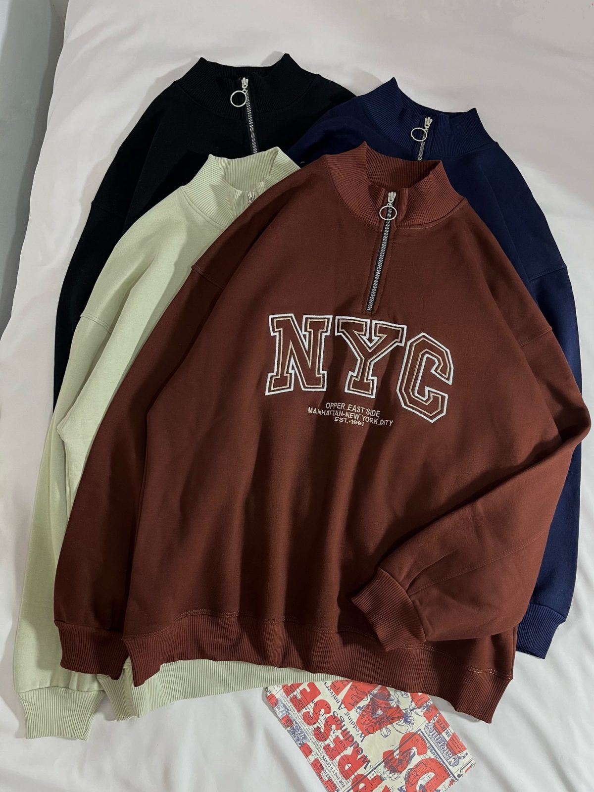 نیم زیپ NYC سه نخ داخل کرک(2867) - Image 3