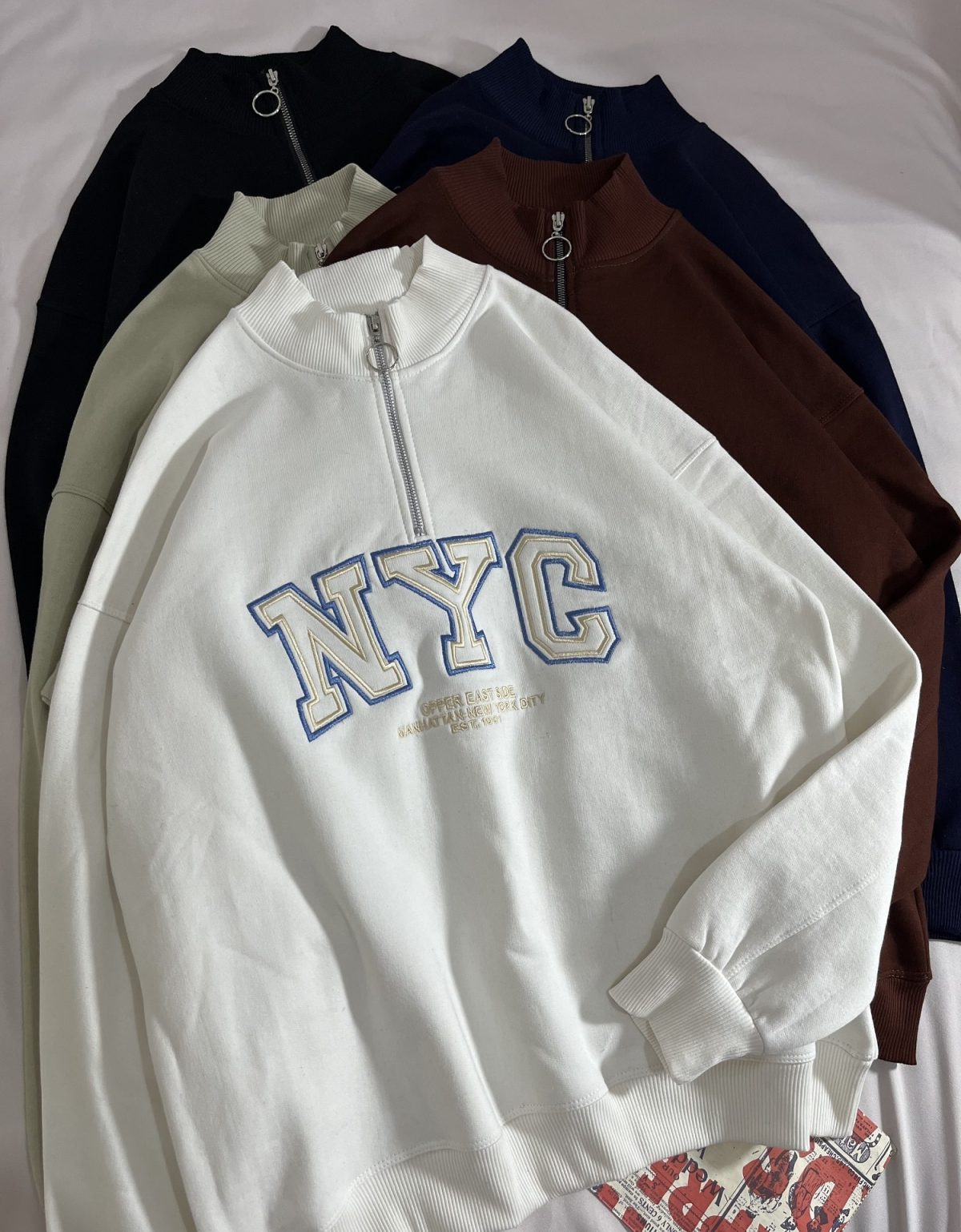 نیم زیپ NYC سه نخ داخل کرک(2867) - Image 2