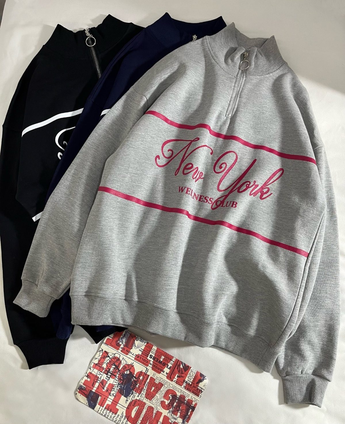 نیم زیپ NEW YORK سه نخ داخل کرک(2869) - Image 3