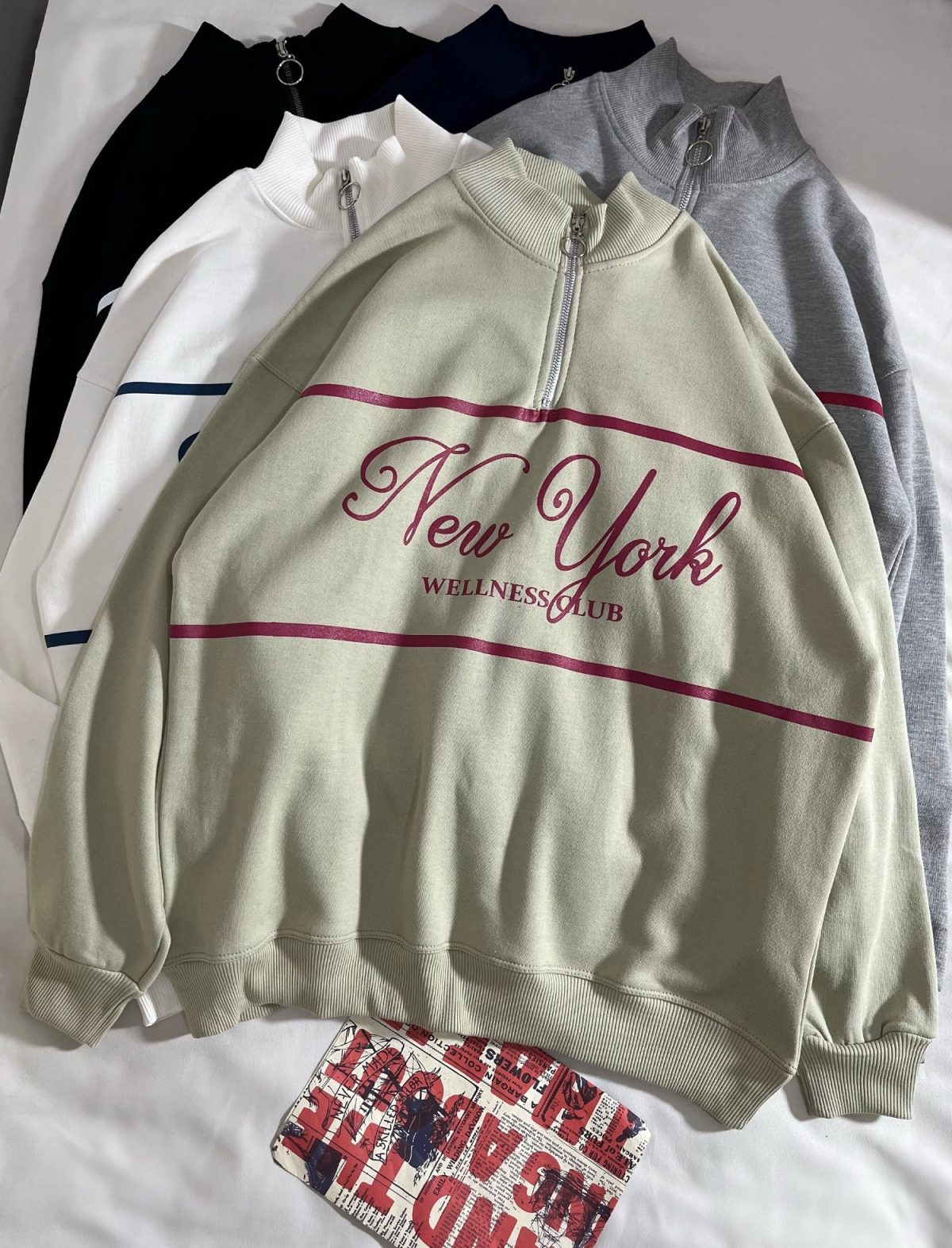 نیم زیپ NEW YORK سه نخ داخل کرک(2869) - Image 5