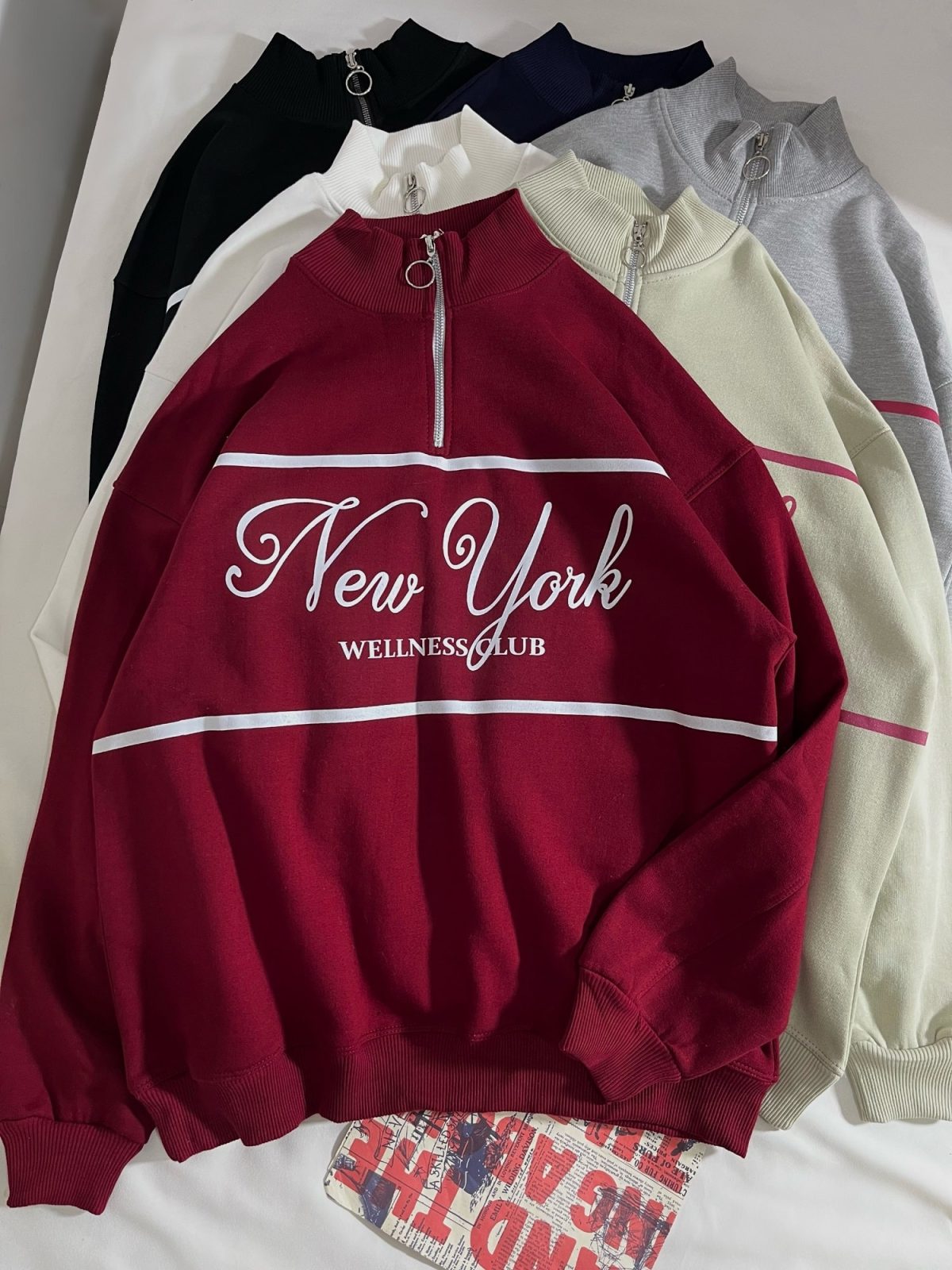 نیم زیپ NEW YORK سه نخ داخل کرک(2869) - Image 6