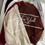 نیم زیپ NEW YORK سه نخ داخل کرک(2869)