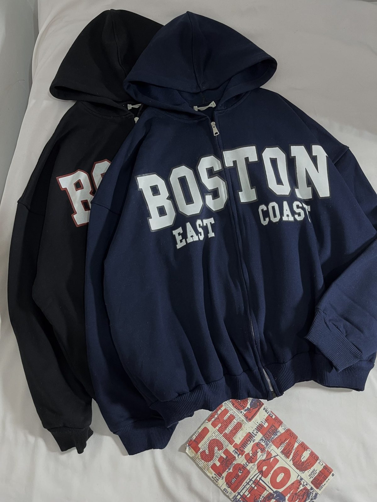 سویشرت BOSTON پشت و جلو چاپ سه نخ داخل کرک(2876) - Image 4