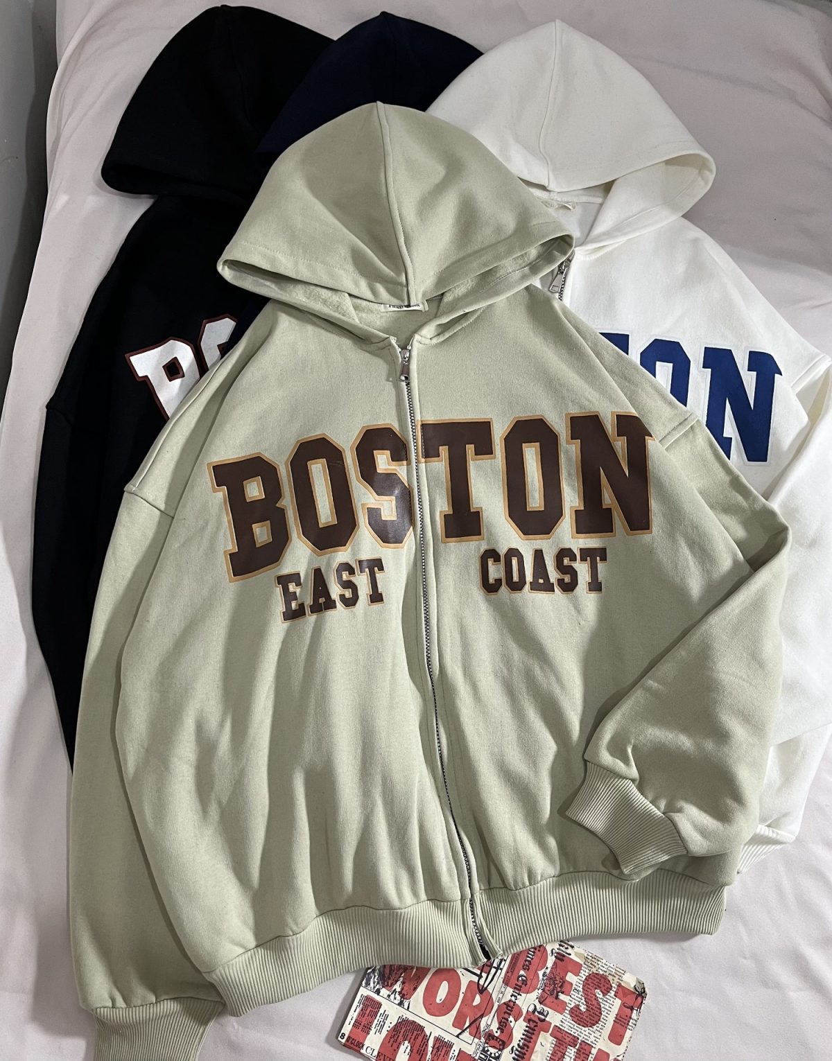 سویشرت BOSTON پشت و جلو چاپ سه نخ داخل کرک(2876) - Image 6