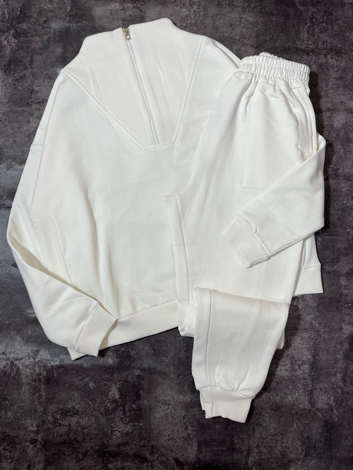 ست نیم زیپ و جاگر دورس سه نخ داخل کرک(2874) - Image 3